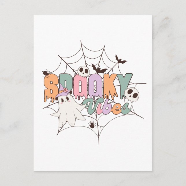 Postal Halloween de Spooky Vibes (Anverso)