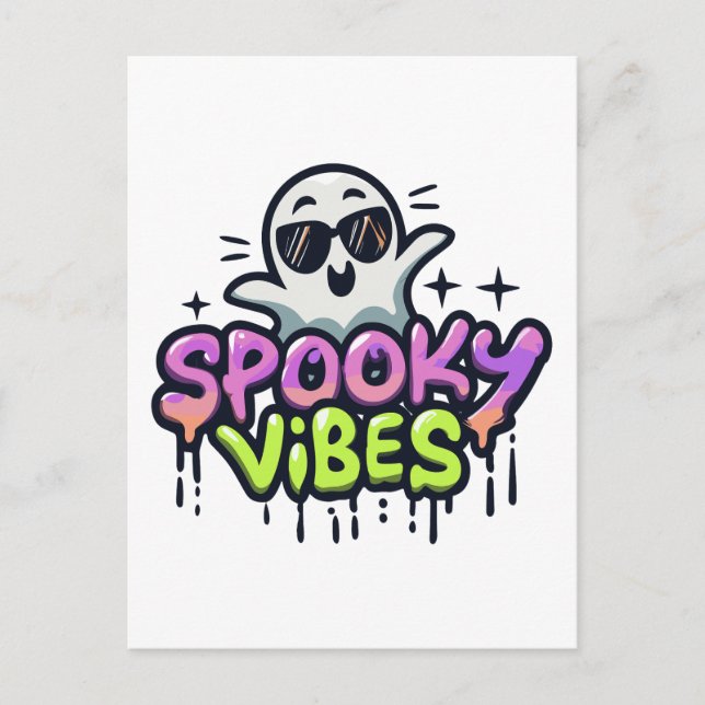 Postal Halloween de Spooky Vibes (Anverso)