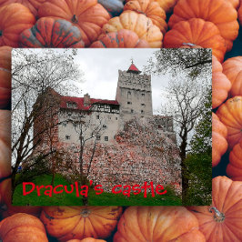 Postal Halloween de Transilvania, el castillo de Drácula