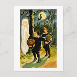 Postal Halloween de truco o truco