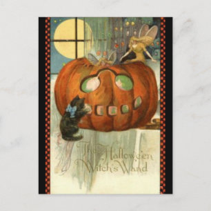 Postal Halloween de Wand Vintage
