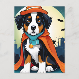 Postal Halloween del berenjena montañés de Berna
