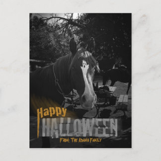 Postal Halloween del Caballo Fantasma