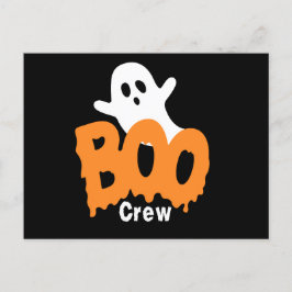 Postal Halloween del equipo de Boo personalizado