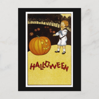 Postal Halloween del Parche de Calabaza Jack o'Lantern