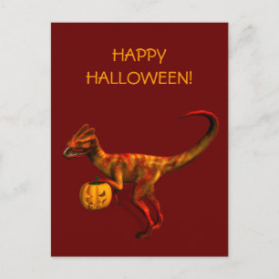 Postal Halloween Dilophosaurus