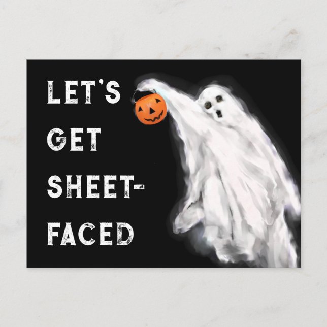 Postal Halloween divertido (Anverso)