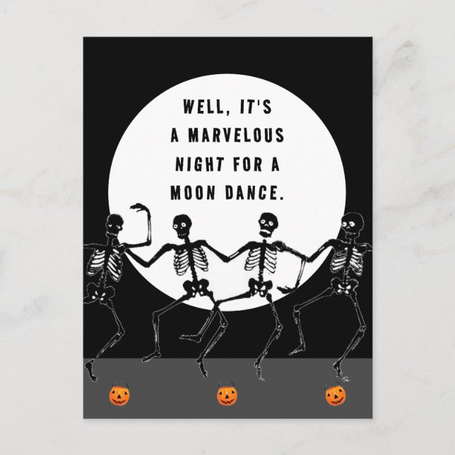 Postal Halloween divertido (Anverso)