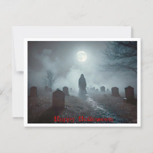 Postal Halloween, el ascenso del espíritu, espeluznante, 