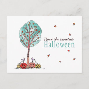 Postal Halloween, el mejor árbol de maíz dulce