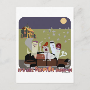 Postal Halloween en BoosVille