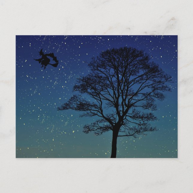 Postal Halloween espeluznante (Anverso)