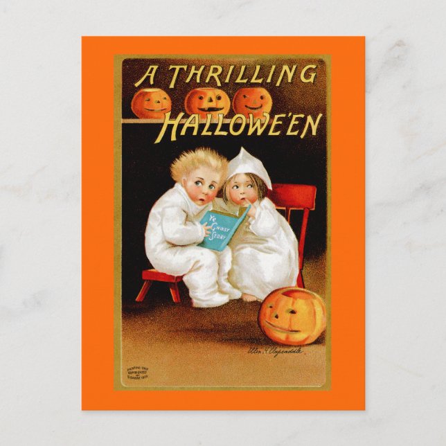 Postal "Halloween estremecedor" (Anverso)