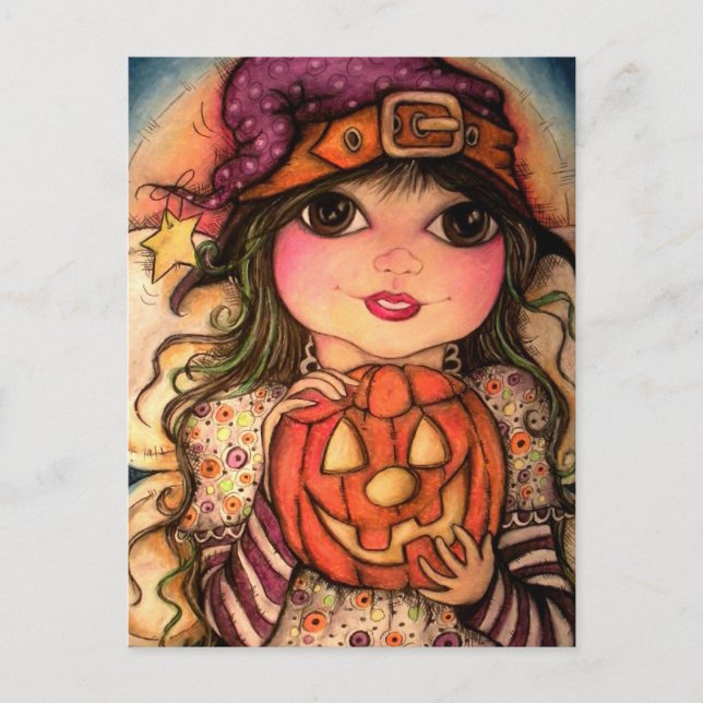 Postal Halloween Fairy Fun (Anverso)