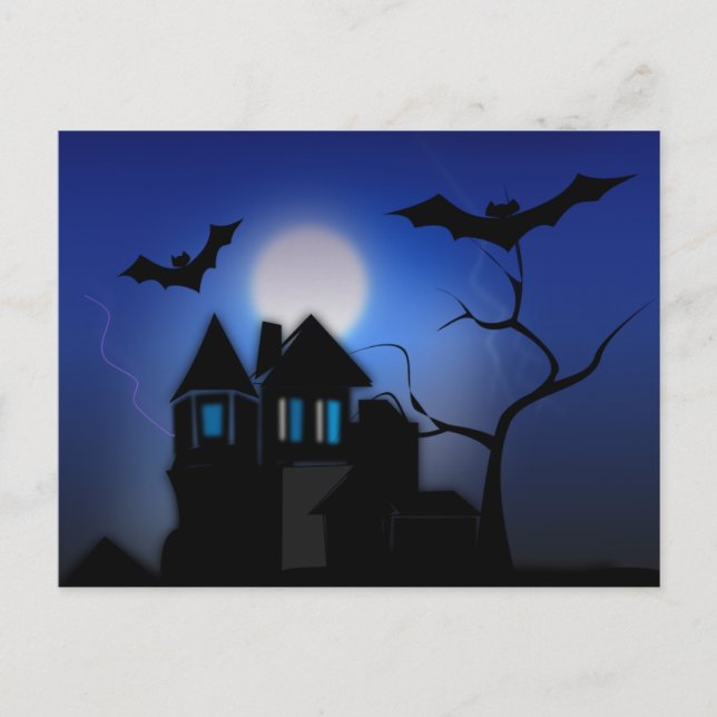 Postal Halloween fantasmal (Anverso)