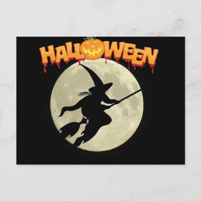 Postal Halloween fantasmal (Anverso)