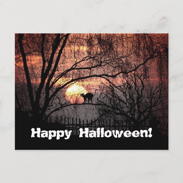 Postal Halloween fantasmal (Anverso)