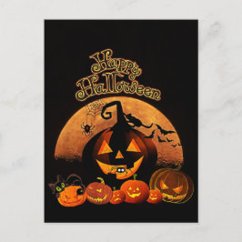 Postal Halloween - Felices Calabazas de Halloween