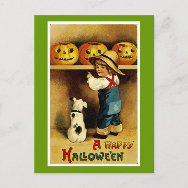 Postal Halloween feliz (Anverso)