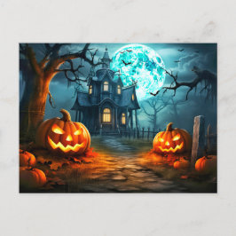 Postal Halloween Feliz Halloween Spooky Haunted Dwellness