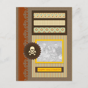 Postal Halloween feliz (libro de recortes)