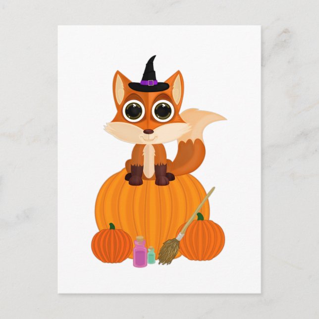 Postal Halloween Fox (Anverso)