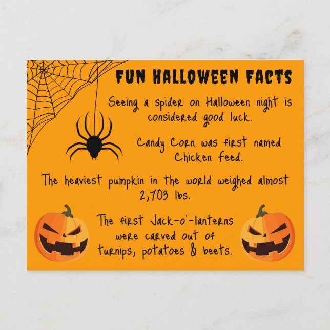 Postal Halloween Fun Hacts (Anverso)
