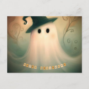 Postal Halloween/Ghost/Fall/Whimsical