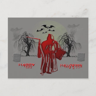 Postal Halloween Grim Reaper