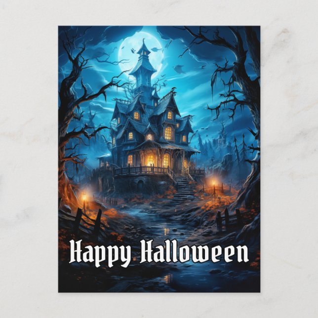 Postal Halloween Halloween Super Spooky Happy (Anverso)