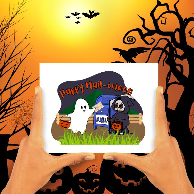 Postal Halloween Happy Mail-oween (Subido por el creador)