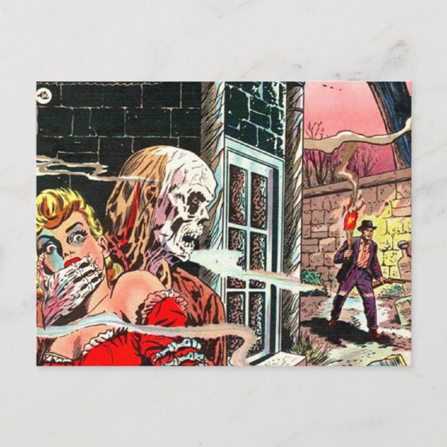 Postal Halloween Haunted Comic Book (Anverso)