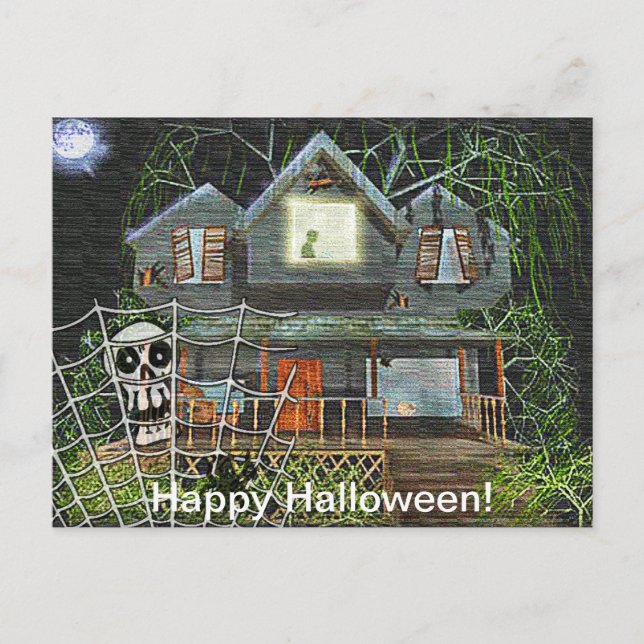 Postal Halloween Haunted House (Anverso)