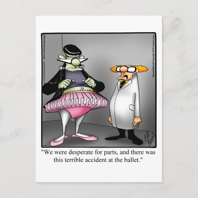 Postal Halloween Hilarious Humcard (Anverso)