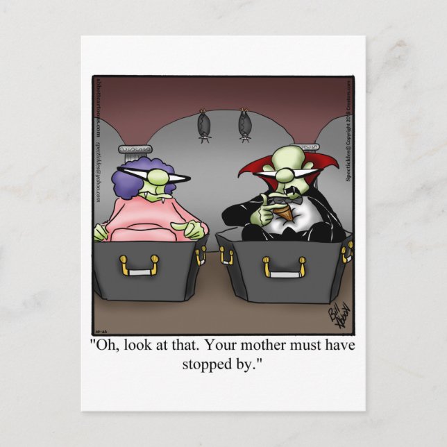 Postal Halloween Hilarious Humcard (Anverso)
