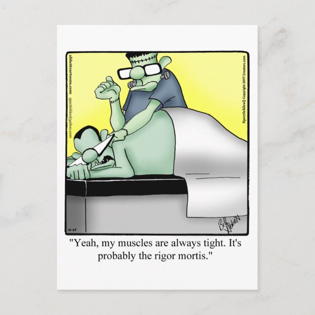 Postal Halloween Hilarious Humcard (Anverso)