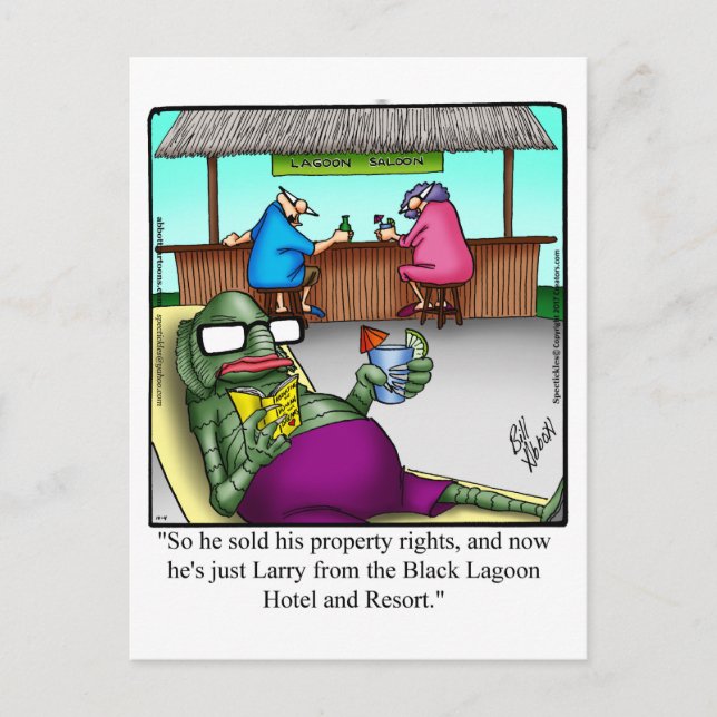 Postal Halloween Hilarious Humcard (Anverso)