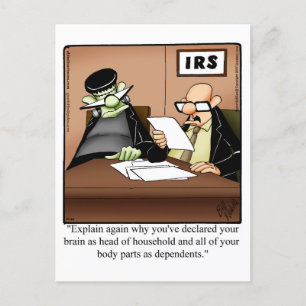 Postal Halloween Hilarious Humcard