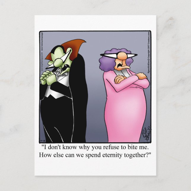 Postal Halloween Hilarious Humcard (Anverso)
