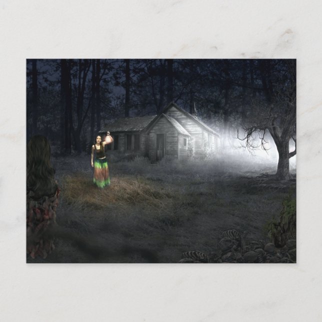 Postal Halloween Horror House (Anverso)