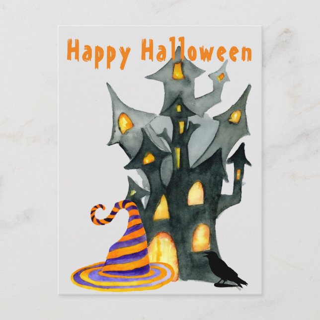 Postal Halloween House (Anverso)