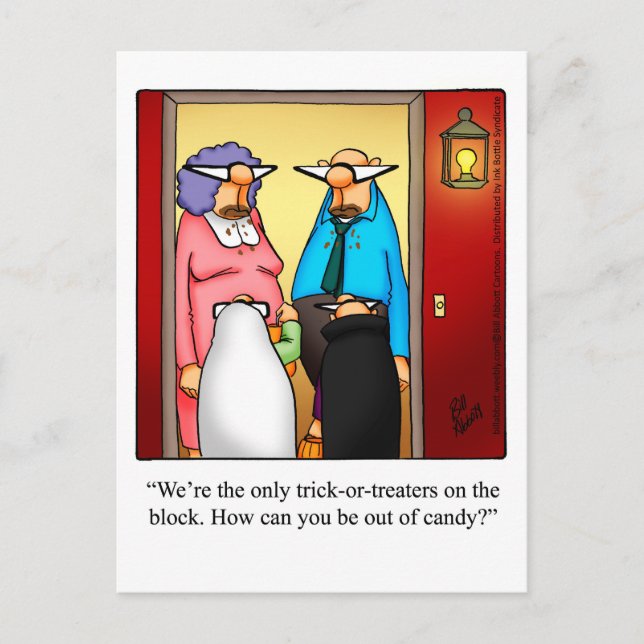 Postal Halloween Humor Postcard (Anverso)
