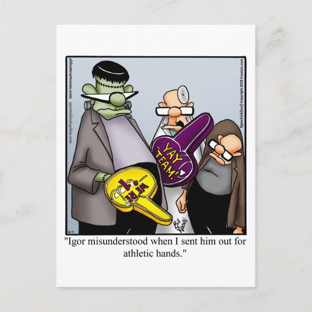 Postal Halloween Humor Postcard (Anverso)