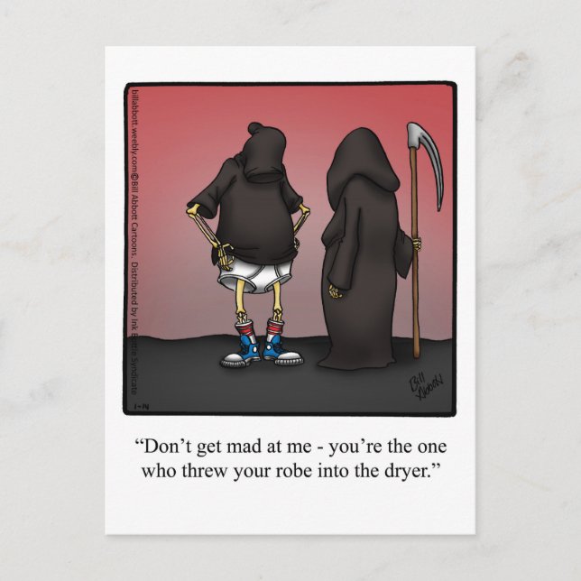 Postal Halloween Humor Postcard (Anverso)