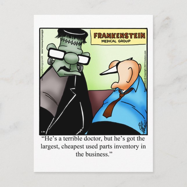 Postal Halloween Humor Postcard (Anverso)