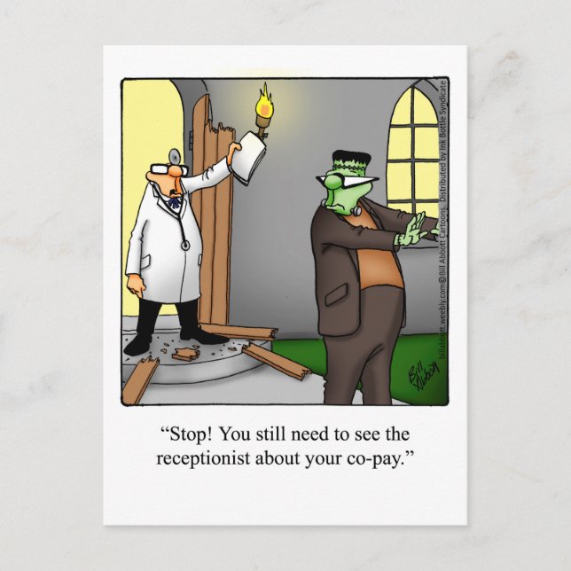 Postal Halloween Humor Postcard (Anverso)