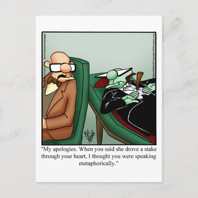 Postal Halloween Humor Postcard (Anverso)