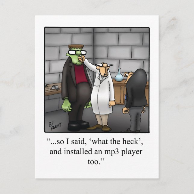 Postal Halloween Humor Postcard (Anverso)