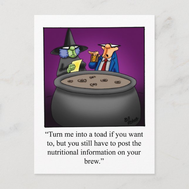 Postal Halloween Humor Postcard (Anverso)