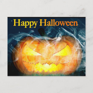 Postal Halloween Jack-0-lantern